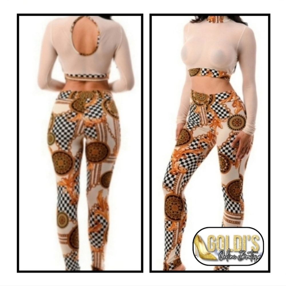 💗2 Piece Mesh Leggings Set!